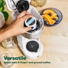 image:imageBELLA Dual Brew Single Serve Coffee Maker Brews both Kcup and Ground Coffee Large 14oz Capacity Easy One Touch Auto Shutoff RedWhite