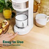 image:imageBELLA Dual Brew Single Serve Coffee Maker Brews both Kcup and Ground Coffee Large 14oz Capacity Easy One Touch Auto Shutoff RedWhite